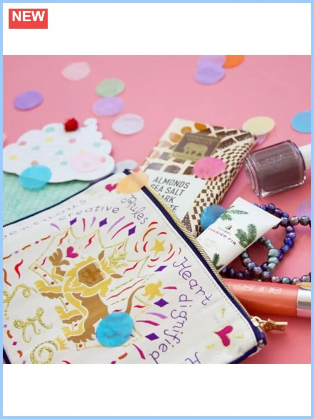 Aries Zodiac Zipper Pouch, Travel Toiletry Bag, Makeup Organizer, Phone Pouch